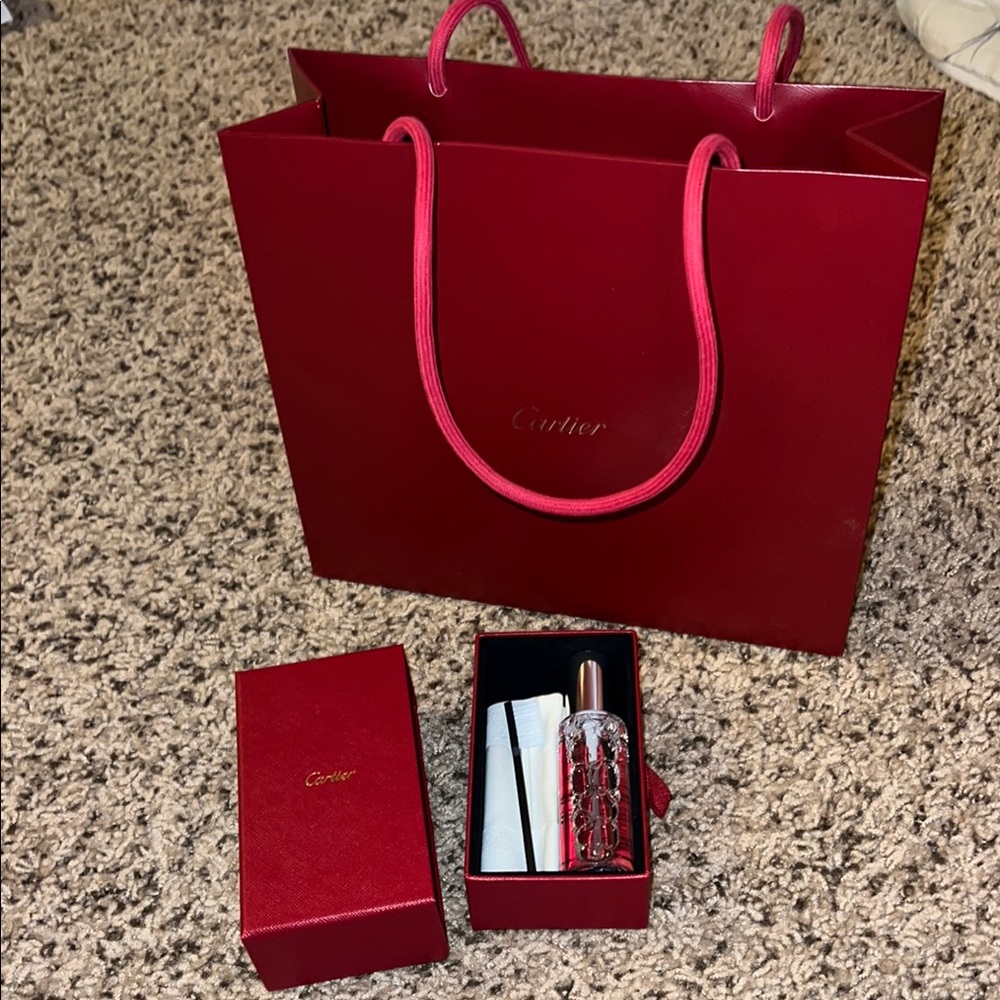 Cartier bag + cleaning kit